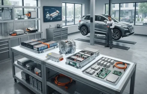 Electric Vehicle Powertrain Components and Power Inverter Replacement Parts